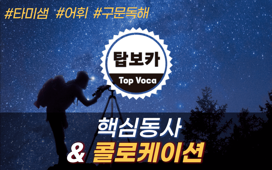 탑보카 - 핵심동사&콜로케이션